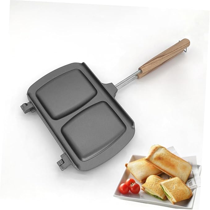 Sandwich Frying Pan Double-sided Non-stick Stovetop Press Sandwich Maker Home Cookware