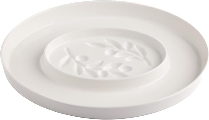 Chip and Dip Serving Set - 14"x10.5" Porcelain Serving Tray for Olive Oil, Balsamic Vinegar, Veggie Tray, Fruit Platter, Caviar Serving Set, Hosting Essentials, Party Trays and Platters