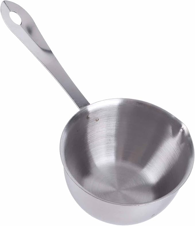 Stainless Steel Butter Warmer Pot - Induction Bottom Milk Hot Pot with Cool Handle | Perfect for Melting Butter, Heating Sauces & More (300ML)