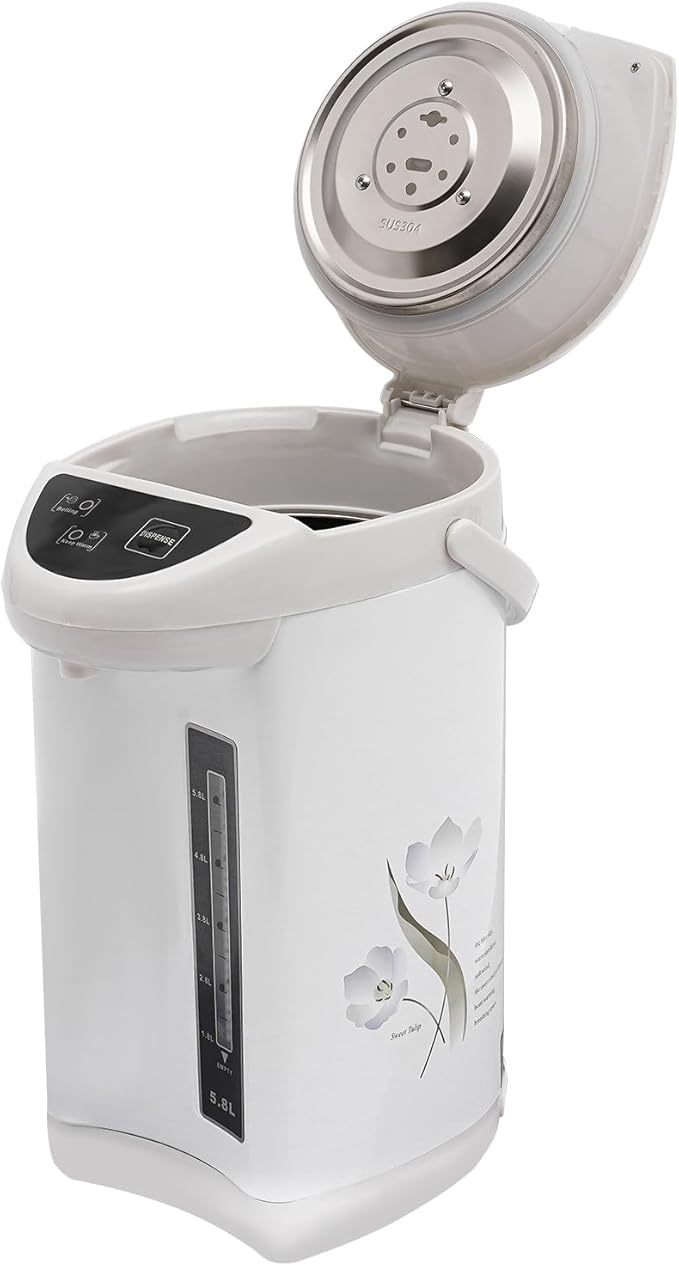 Electric Hot Water Pot Urn, Water Boiler & Warmer 4 Liter, Hot Water Dispenser with 3 Water Dispensing Modes, 750W Hot Water Kettle Instant Heating for Coffee & Tea (white)