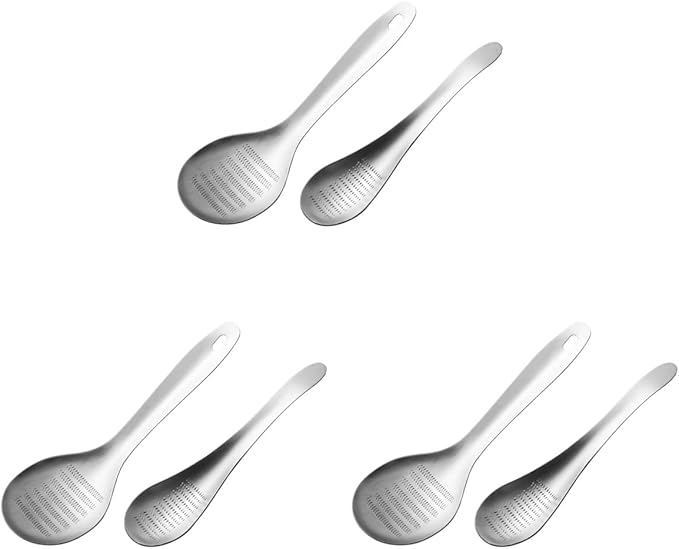 Hemoton 6pcs Cheese Zester Cheese Graters for Kitchen Stainless Steel Garlic Grinders Ginger Grater Grinder Zester Spoon Metal Lemon Zester Grater With Handle for Cheese, Chocolate, Kitchen Gadgets