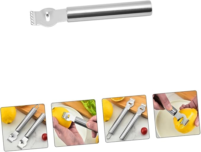3pcs Stainless Steel Fruit Peeler Versatile Kitchen Tool for Lemon Potato and Vegetable Slicing and Comfortable Grip Essential Gadget for Home and Restaurant Use