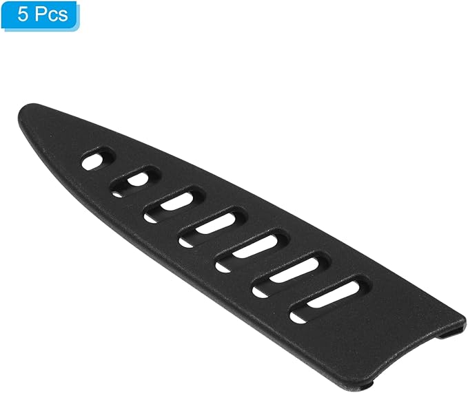 PATIKIL PP Safety Knife Cover Sleeves for 3.5" Paring Knife, 5 Pack Knives Edge Guard Blade Protector Universal Knife Sheath Portable for Kitchen, Black