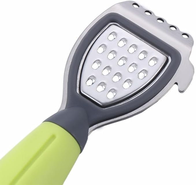 2 Pcs Lemon Zester Bar Tool, Multifunctional Orange Lemon Zester Citrus Reamer Lime Squeezer Cheese Grater, Plastic & Stainless Steel, Dishwasher Safe