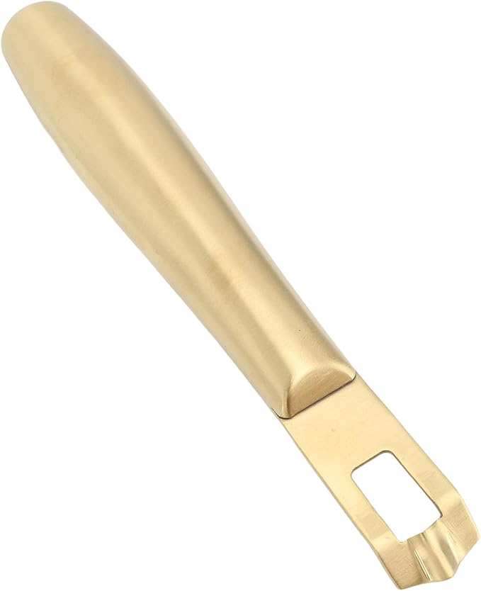 Yosoo Stainless Steel Lemon Peeler Zester, Non Slip Design Multifunctional Kitchen Gadget for Citrus Fruits Carrots (Golden Color)