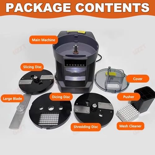 100W Electric Vegetable Chopper - Multi-Function Food Dicer, Slicer & Shredder with Wide Mouth Feed Chute - 4 Cutting Styles for Quick Meal Prep, Ideal Kitchen Gadget