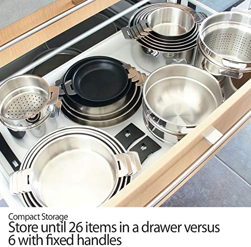 Cristel Strate M20QLKSA Stockpot, 5.5 quart, Silver