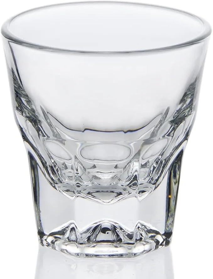 Necessia Premium Cortado Glasses 4.5oz – Set of 2, Heat-Treated Tempered Glass, Elegant Espresso Cups, Durable Barista-Grade Coffee Glassware