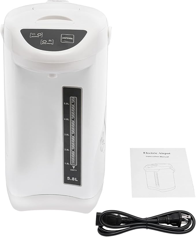 Electric Hot Water Pot Urn, Water Boiler & Warmer 4 Liter, Hot Water Dispenser with 3 Water Dispensing Modes, 750W Hot Water Kettle Instant Heating for Coffee & Tea (white)