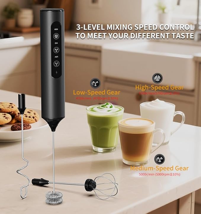 MF24 Milk Frother (Rechargeable with stand)