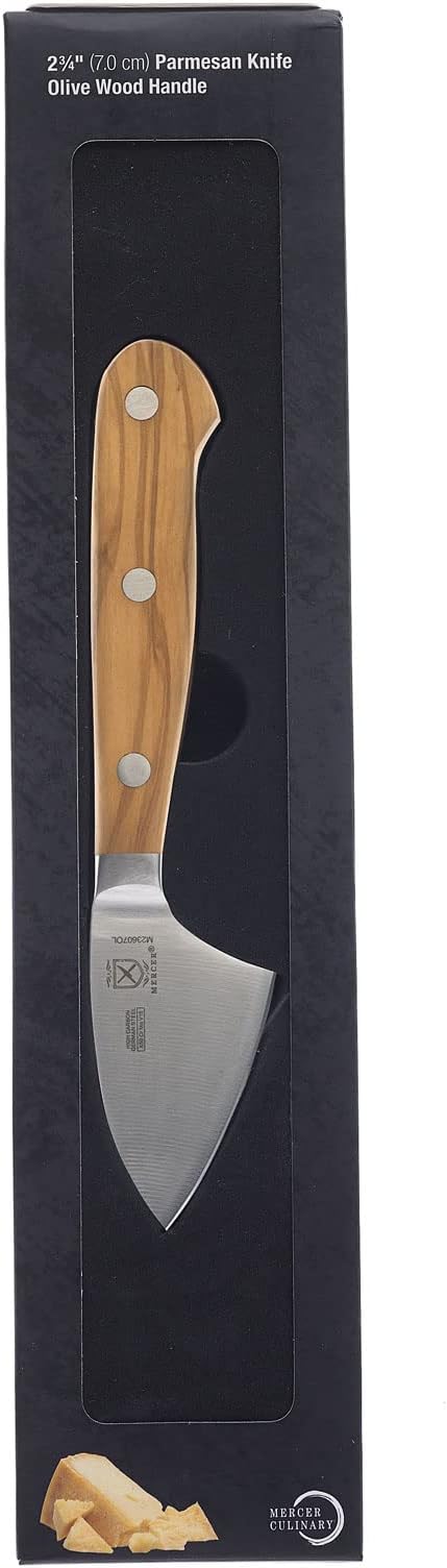 Mercer Culinary Renaissance Olive Wood Parmesan Cheese Knife, 2.75-Inch