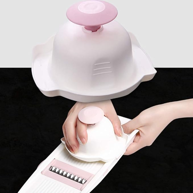DOITOOL 2PCS Hand Finger Protectors for Mandolin Slicer, Vegetable Grater, Kitchen Food Slicer, Durable Plastic, Comfortable Handle, Easy to Clean