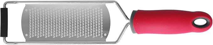 Stainless Steel Multifunctional Cheese Grater, Lemon Zester with Non Slip PP Handle, Space Saving Design, Easy to, Dishwasher Safe, Ideal for Kitchen Use (Fine tooth planing model)