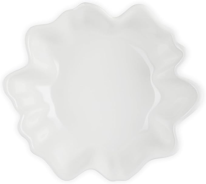 Le Creuset Stoneware Iris Serving Bowl, 15", White