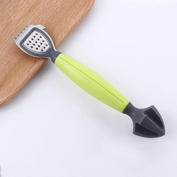 2 Pack Lemon Citrus Orange Zester and Grater Tool, 3 in 1 Citrus Squeezer, Cheese Grater & Vegetable Grater for Lime, Garlic, Ginger, Fruits