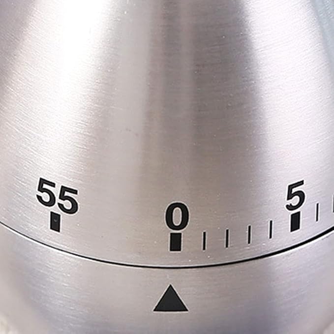 60 Minute Mechanical Kitchen Timer, Wind-Up Design, No Batteries Needed, Perfect for Boiling Eggs & Kitchen Tasks, Cooking Essential Tool