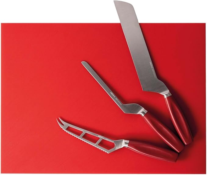 BOSKA Universal Cheese Cutter Red - Professional Cheese Knife - Premium quality - Multi-use - Serreted edge - 140 mm - HACCP Knife - For professional use