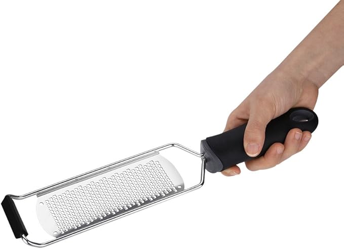 Stainless Steel Lemon Zester & Cheese Grater, Easy to Grater for Chocolate, Ginger, Fruits and Vegetables, Food & Comfortable Grip Handle