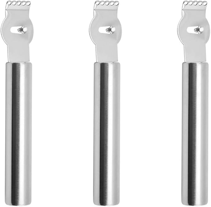 3PCS Stainless Steel Lemon Grater Set Multi-Purpose Kitchen Gadget for Zesting Peeling Fruits Vegetables Ergonomic Design for Easy Handling