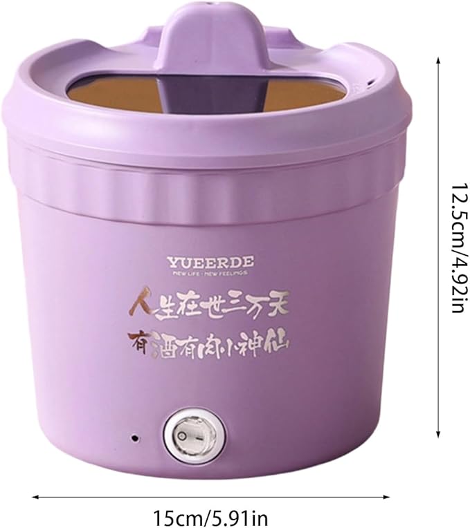 450W Small Electric Hot Pots Household Multifunctional Cooking Anti Scalding Portable Nonstick Cooking Pot