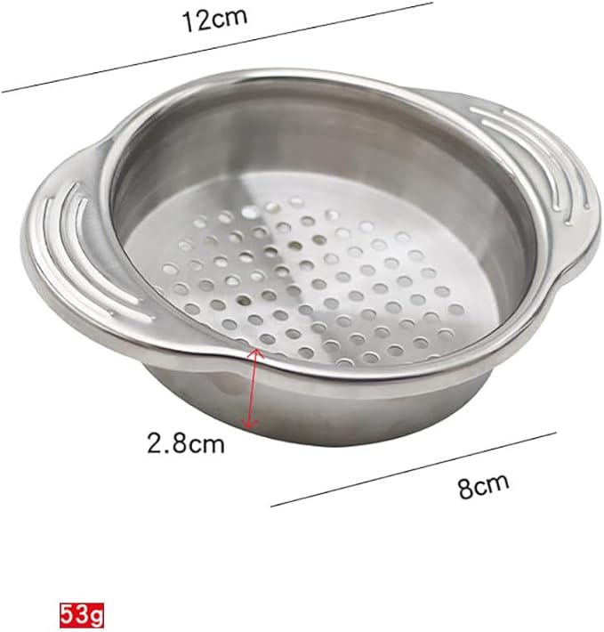 2 Pcs Stainless Steel Can Strainers Vegetable Fruit Can Strainers Food Can Strainer Sieves Tuna Can Filters Tuna Press Can Strainers Sieve Oil Drainers