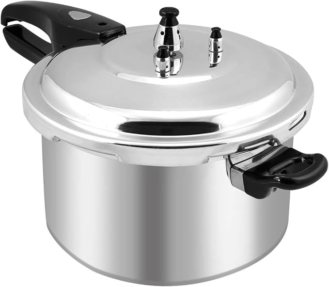 Barton Pressure Canner Release Valve Aluminum Canning Pot Cooker Pot Stove Top Instant Fast Cooking Pot Stewing Locking System (6 Quart)