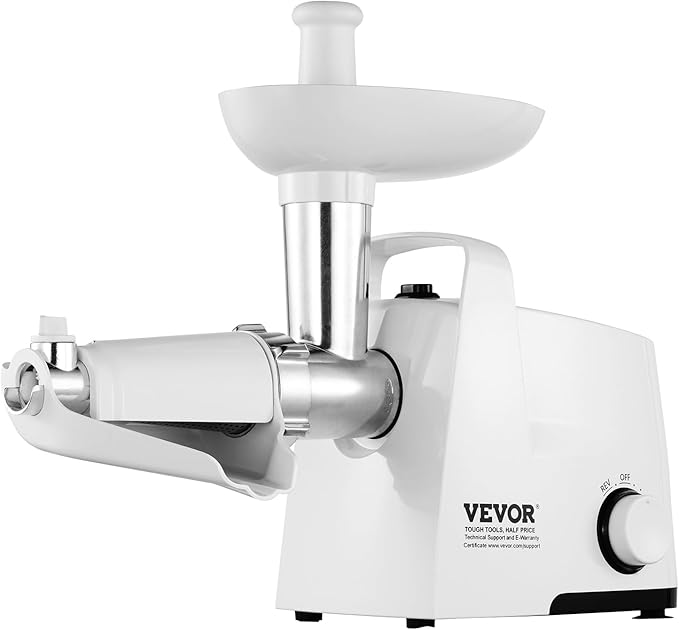 VEVOR Electric Tomato Strainer, 300W Tomato Sauce Maker Machine, 4 LBS/Min Food Strainer and Sauce Maker, Pure Copper Motor Food Mill with Reverse Function for Tomato Strawberry Blueberry Sauce