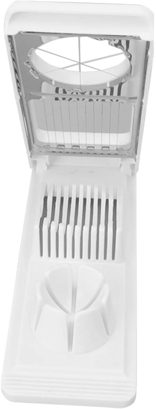 TOPINCN Egg Slicers for Hard Boiled Eggs, 2 in 1 Egg Cutter Stainless Steel Wire Manual Boiled Egg Cutter Heavy Duty Dicer Kitchen Chopper Tool for Strawberry Tomato Sausage