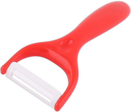 uxcell Plastic Household Kitchen Utensil Fruit Vegetable Potato Peeler 15cm Length Red