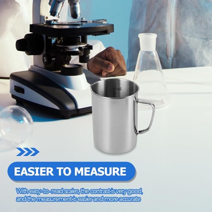 1000ml Milk Frothing Pitcher Stainless Steel Metal Milk Jug with Scale for Coffee Matcha Latte Cappuccino