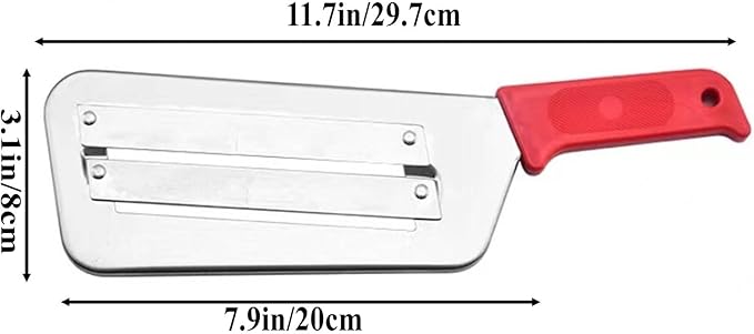 Cabbage Shredder,Cabbage Potato Julienne Vegetable Veggie Peelers for Kitchen,1 Pcs Red Stainless Steel Fruit Vegetable Slicer Slicers