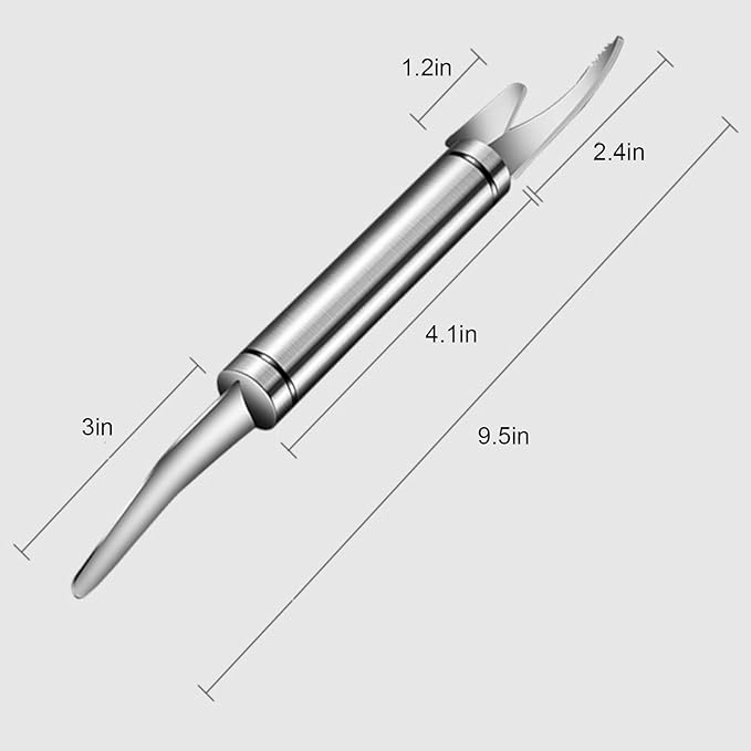2PCS Shrimp Deveining Tool Stainless Steel Shrimp Peeler and Deveiner Tool Portable Seafood Deveiner Tool Practical Kitchen Tools for Fish Deveining Peelers