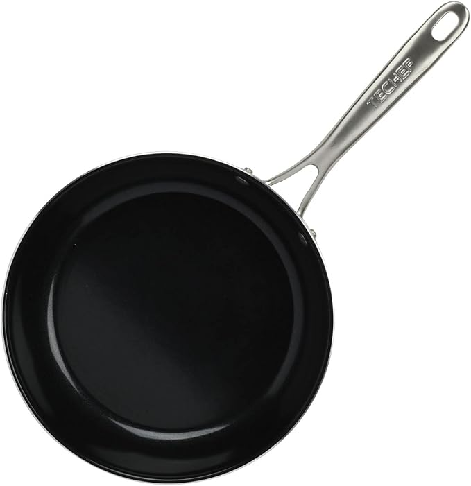 ValenCera TeChef Collection 10" Ceramic Nonstick Frying Pan Skillet, Nontoxic - Free of PFAS, PFOA, PTFE, Made in Korea (10-in)