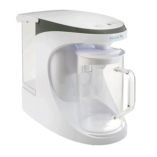 AquaTru Carafe Countertop Water Purifier | Compact 4-Stage Reverse Osmosis System with Glass Carafe Removes 84 Contaminants Including Forever Chemicals, Lead & Fluoride | No Plumbing