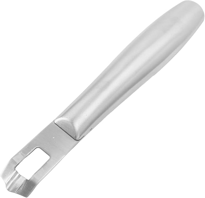 Stainless Steel Lemon Citrus Peeler Zester Tool for Cocktails Garnishes or Baking Prep in Kitchen Bar Restaurant (Silver)