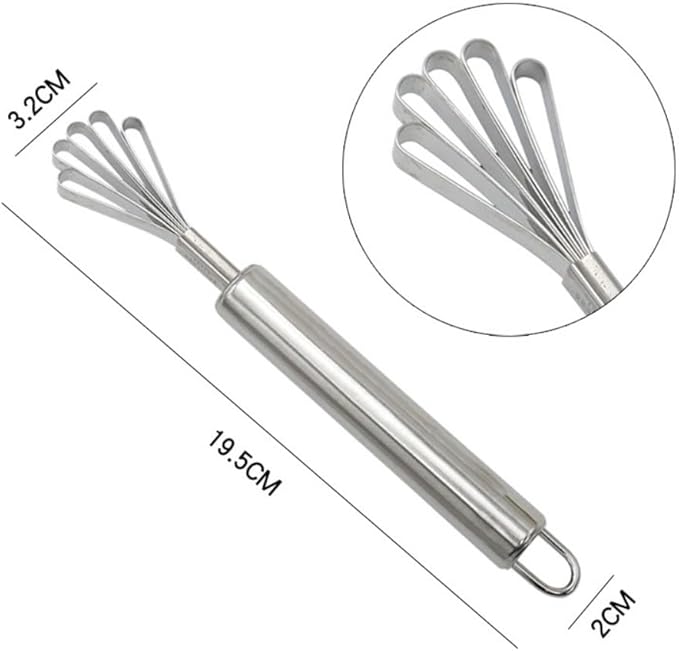 2 Pieces Stainless Steel Coconut Scraper Durable Coconut Meat Removal Multi-Purpose coconut shell Opener Melon Scraper Meat Removal for Safe Fruit Seed peel tool Meat Graters Peelers And Slicers
