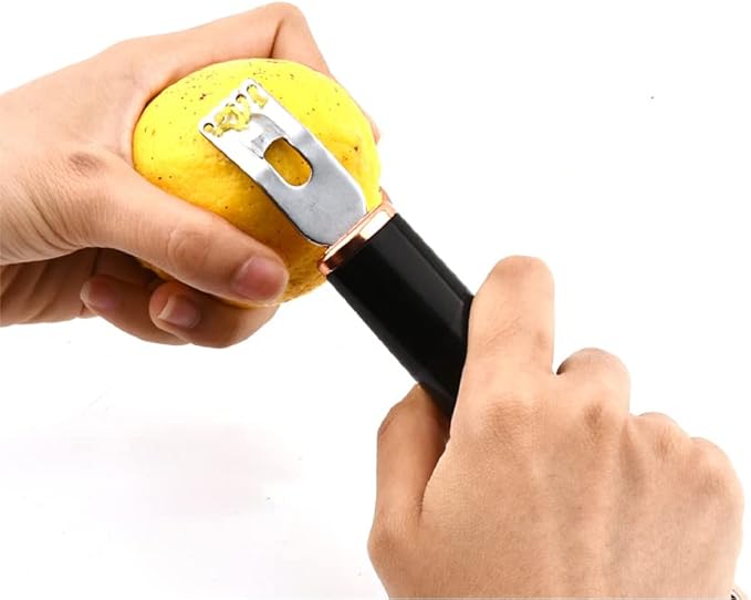 Lemon Zester Lemon Zester Peeler Stainless Steel Lemon Slice Kitchen Tool for Lemon Orange Citrus Fruit Grater Pack of 2