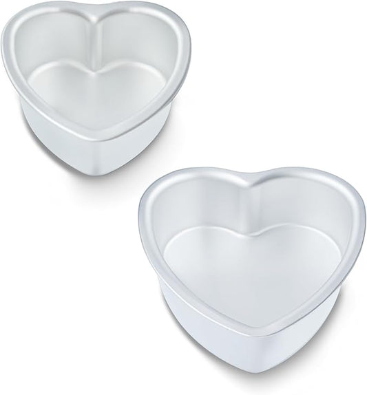 kefyixc Heart Shaped Cake Pans 6&8 Inch 3 Inch Deep Other Occasion Cakes