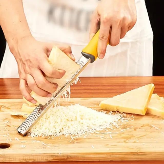 Lemon Zester Tool with Grater for Citrus, Ginger, Garlic, Nutmeg Zester Grater With Handle, Zester Having Protective Cover perfect For Lemons With Cleaning Brush.