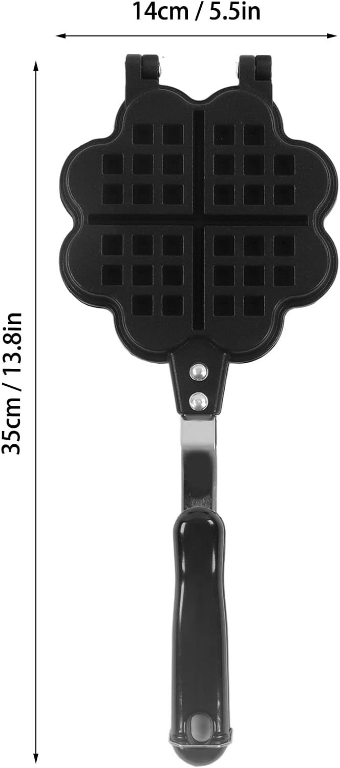 Waffle Mold Pan, Waffle Maker Pan, Waffle Iron Stove Top, Suitable for Making Delicious Homemade Waffles