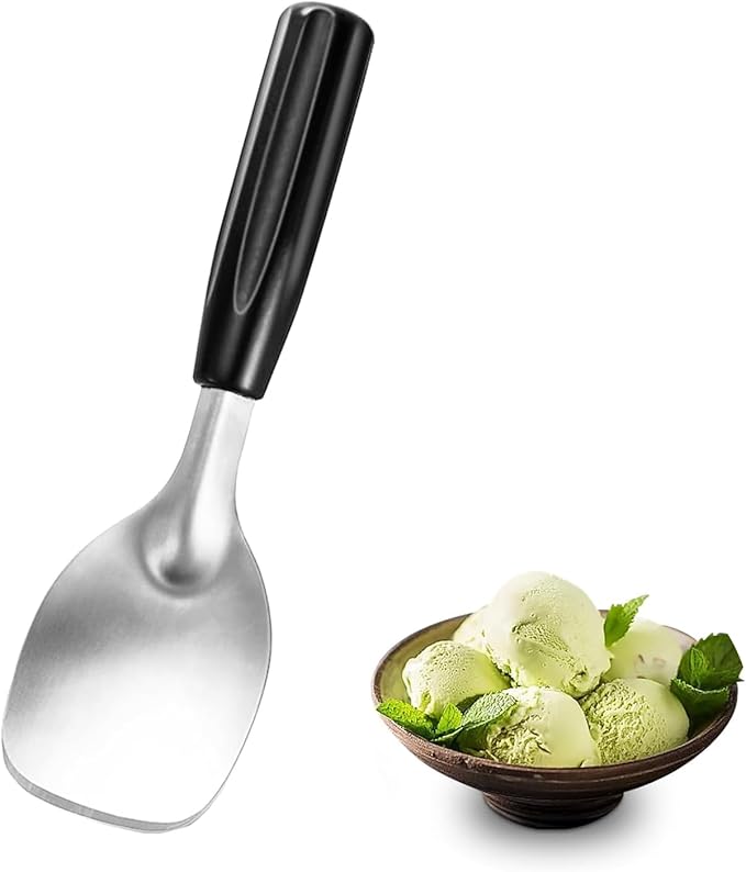 Ice Cream Spade - Stainless Steel Flat Ice Cream Paddle, Scooper for Hard or Creamy Dessert Spade Butter Cutter (1)