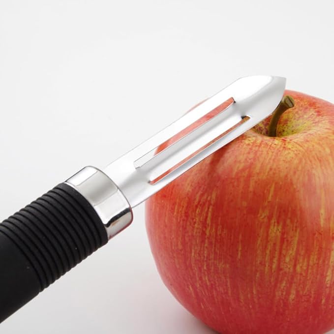 Multifunctional Stainless Steel Peeler Tool Non Swivel Design for Fruits Vegetables Kitchen Gadget for Carrots Potatoes Cucumbers Apples and More Space Saving