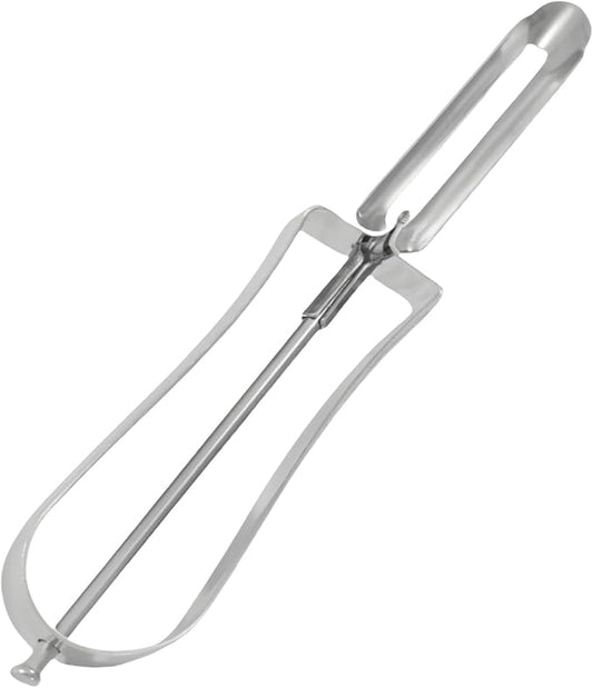 Professional Stainless Steel Peeler - Swivel Blade, Ergonomic Handle, Potato Eye Remover - Commercial Grade Vegetable Peeler for Potatoes, Carrots, Apples - Dishwasher Safe