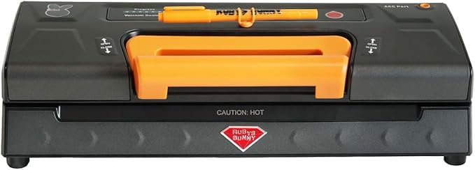 Precision Vacuum Sealer,120W Powerful 90Kpa Sealer For Food Storage,Household 8-in-1 Function,Easy Hand-Lock,Double Pump Vacuum Sealer Machine with Bags Storage, Built-in Cutter,Orange Color