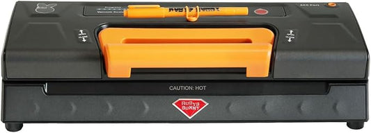 Precision Vacuum Sealer,120W Powerful 90Kpa Sealer For Food Storage,Household 8-in-1 Function,Easy Hand-Lock,Double Pump Vacuum Sealer Machine with Bags Storage, Built-in Cutter,Orange Color