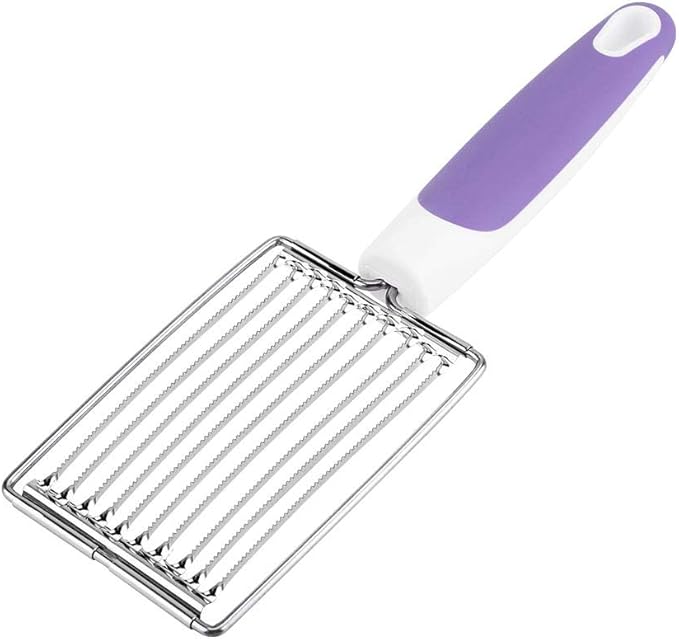 ASHATA Luncheon Meat Cutter, Cheese & Potato Slicer, Stainless Cutter with Handle for Egg Ham Fruit Tomato, Cutting Evenly Thick , Food Cutting Tool for Kitchen ()