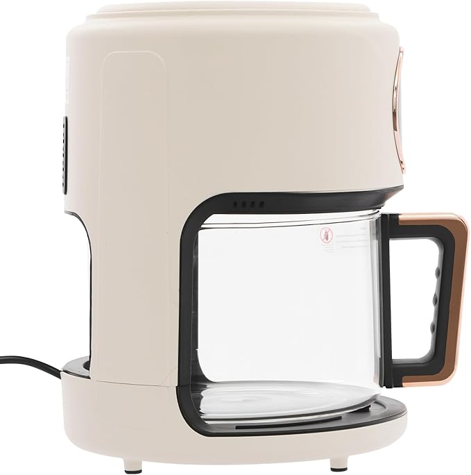 4.2L Glass Air Fryer with Transparent Fry Bowl,1200W 360° Viewable Air Fryer with Digital Display, Countertop Convection Oven,176℉-392℉ Adjustable,60-Min Timer, 8 Modes for Home,Outdoor Picnics