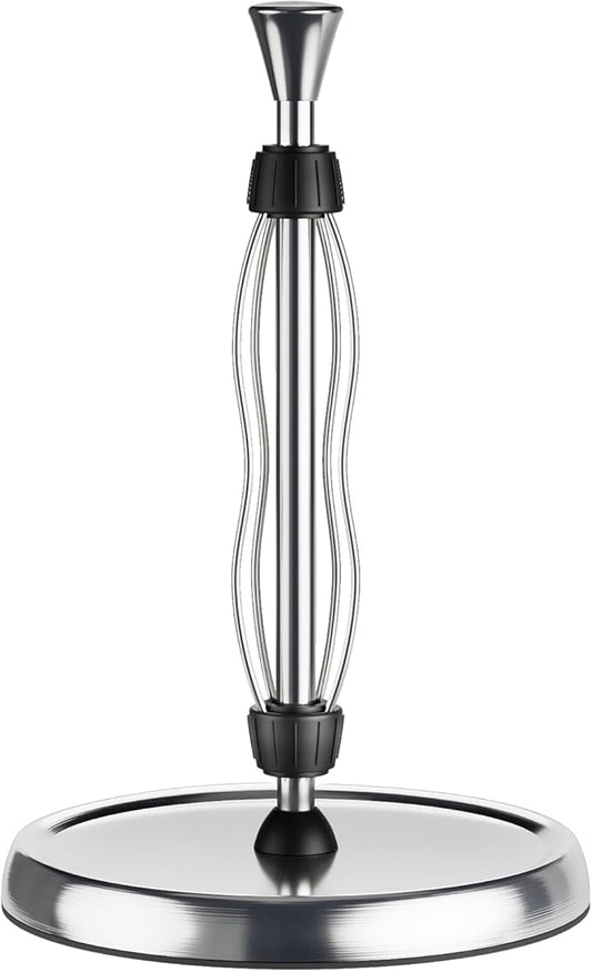 Paper Towel Holder Countertop Kitchen Roll Holder, Premium Stainless Steel for Kitchen Roll Organize, Double Ratchet Mechanism for Kitchen Bathroom Farmhouse Essentials Decor Accessories