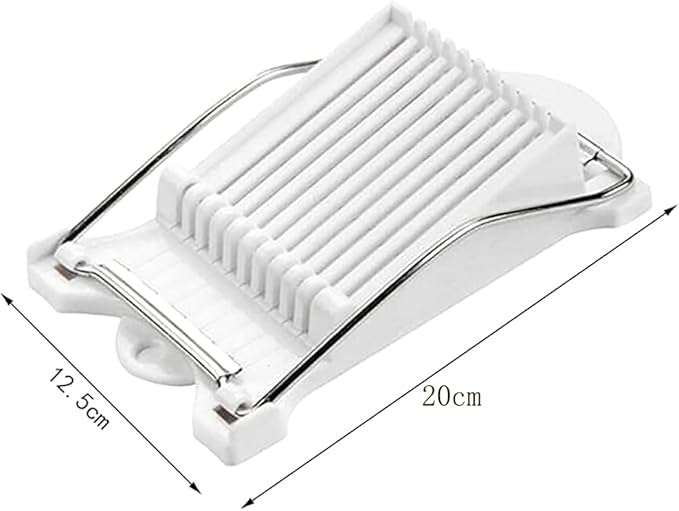 Hoshen Luncheon Meat Slicer, Egg Cutter, Fruit Soft Cheese Slicer, Strengthened Stainless Steel Cutting Line, 10 Slices Evenly Cut，Original Box,Yellow
