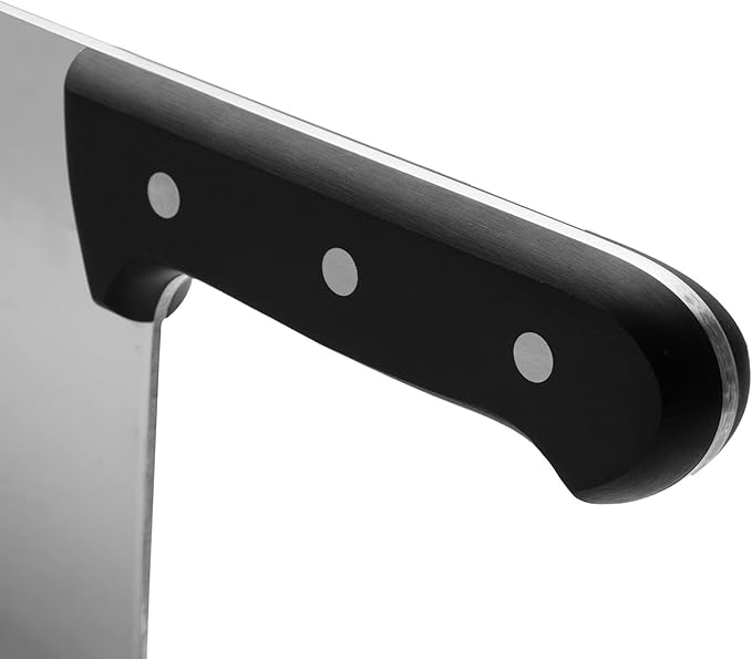 Arcos Cleaver Knife Butcher Knife - Nitrum Stainless Steel Blade 10" - Polyoxymethylene Handle (POM) in Black Color (7'') - Series Universal - Black Color